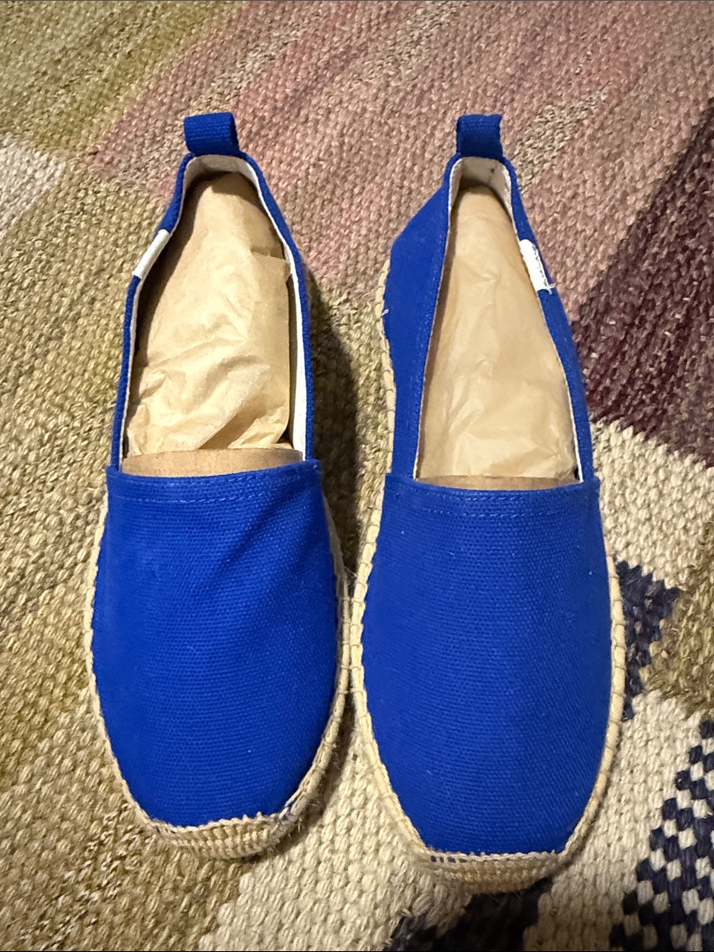Soludos Kids Royal Blue Canvas Espadrilles